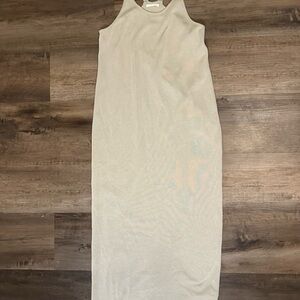 Elegant Cream Midi Dress